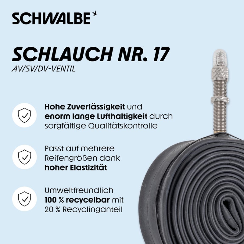 SCHWALBE Bicycle Tube with 40mm Sclaverand Valve, 28 x 1-1.75-Inch - Image 2